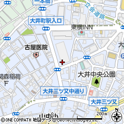 ファミリーマートシティタワー大井町店周辺の地図