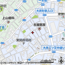 東京都品川区大井2丁目周辺の地図