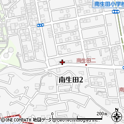 神奈川県川崎市多摩区南生田2丁目10-7周辺の地図