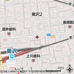 田辺薬局奥沢東口店周辺の地図