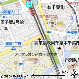 ニコニコレンタカー　千葉中央駅店周辺の地図