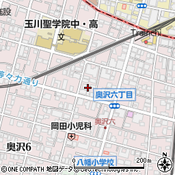 東京都世田谷区奥沢6丁目29周辺の地図