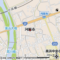 福井県三方郡美浜町河原市周辺の地図
