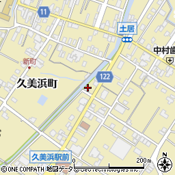 京都府京丹後市久美浜町845-4周辺の地図