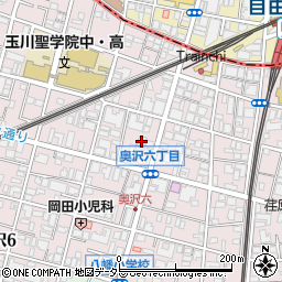 東京都世田谷区奥沢6丁目31周辺の地図