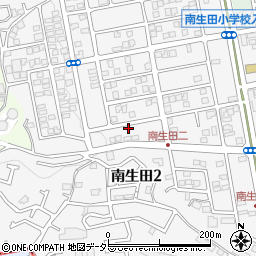 神奈川県川崎市多摩区南生田2丁目10-15周辺の地図