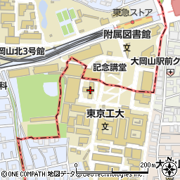 大岡山西１号館周辺の地図