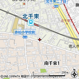 大田北千束郵便局周辺の地図