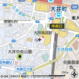 阪急大井町ガーデン周辺の地図