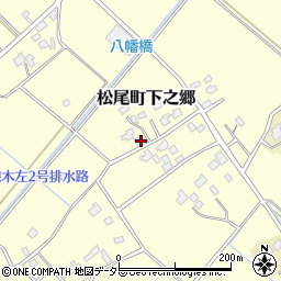 千葉県山武市松尾町下之郷188周辺の地図