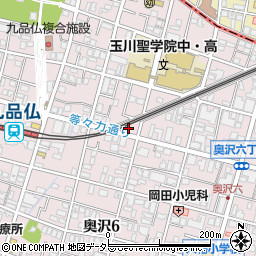 東京都世田谷区奥沢6丁目27周辺の地図