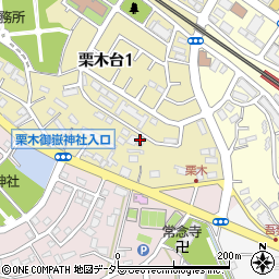日本キリスト教団栗平教会周辺の地図