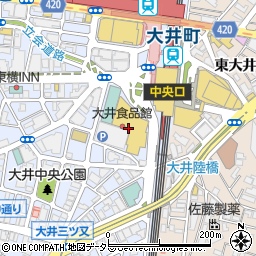 大戸屋阪急大井町ガーデン店周辺の地図