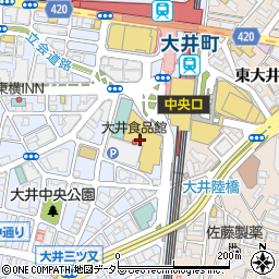 阪急大井町ガーデン周辺の地図