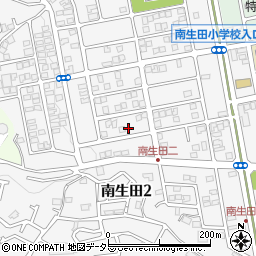 神奈川県川崎市多摩区南生田2丁目9-5周辺の地図