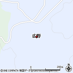 岐阜県加茂郡白川町広野周辺の地図