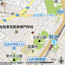 東京都品川区東大井4丁目周辺の地図