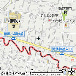 東京都町田市相原町1702-1周辺の地図