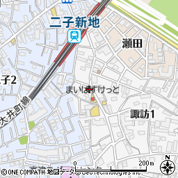 株式会社誠屋クリーニング諏訪店周辺の地図