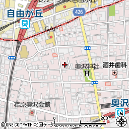 奥澤アパートメント周辺の地図