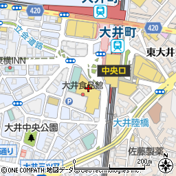 Starbucks Coffee 阪急大井町ガーデン店周辺の地図