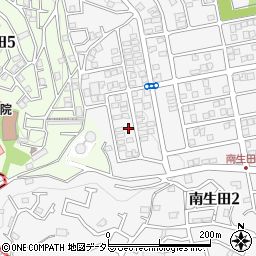 神奈川県川崎市多摩区南生田2丁目13-6周辺の地図