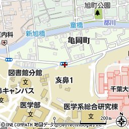 千葉県千葉市中央区亀岡町4周辺の地図