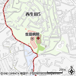 生田広場周辺の地図