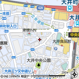 ビーラボ品川大井町店周辺の地図
