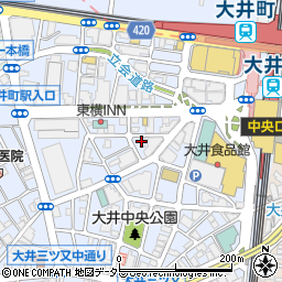 百々亭 大井町店周辺の地図