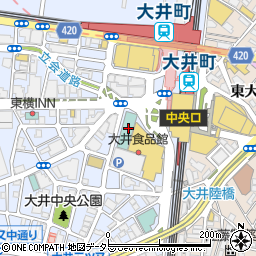 日産レンタカー大井町駅前店周辺の地図