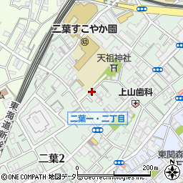東京都品川区二葉周辺の地図