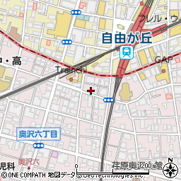 Ｄパーキング奥沢５丁目第１駐車場周辺の地図