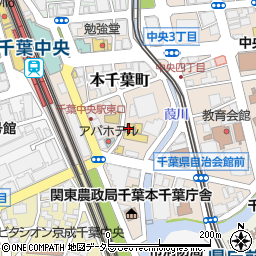 千葉日産自動車株式会社　中央店工場周辺の地図