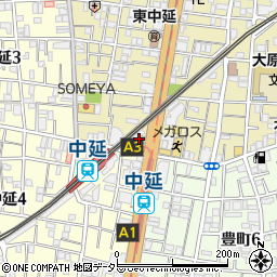 ユニクロ中延駅前店周辺の地図