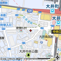 なか卯大井町西口店周辺の地図