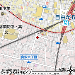 ローソン世田谷奥沢五丁目店周辺の地図