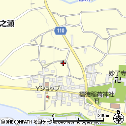 山梨県南アルプス市上市之瀬881周辺の地図