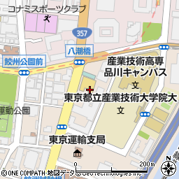 日産東京販売鮫洲店周辺の地図