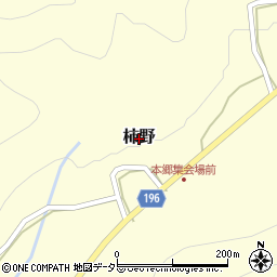 岐阜県山県市柿野周辺の地図