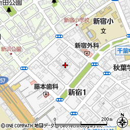 鍵の３６５日救急車新宿・祐光・松波・富士見・中央周辺の地図
