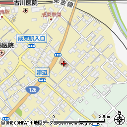成東郵便局周辺の地図
