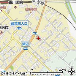 成東郵便局周辺の地図