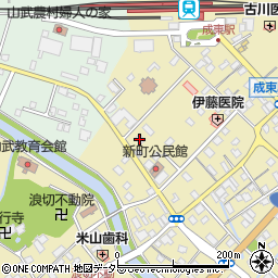 トヨタレンタリース千葉成東駅前店周辺の地図