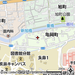 千葉県千葉市中央区亀岡町2周辺の地図