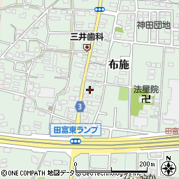 メグミルク田富販売店周辺の地図