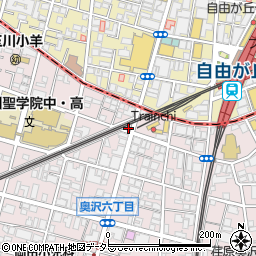 東京都世田谷区奥沢6丁目34周辺の地図