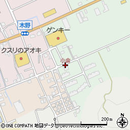 小倉周辺の地図