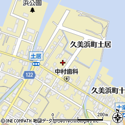 京都府京丹後市久美浜町仲町周辺の地図