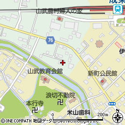 コーポ成東周辺の地図